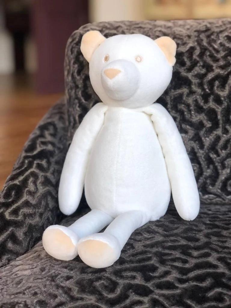 L'exception Mon Premier Doudou Ours Blanc La Pelucherie