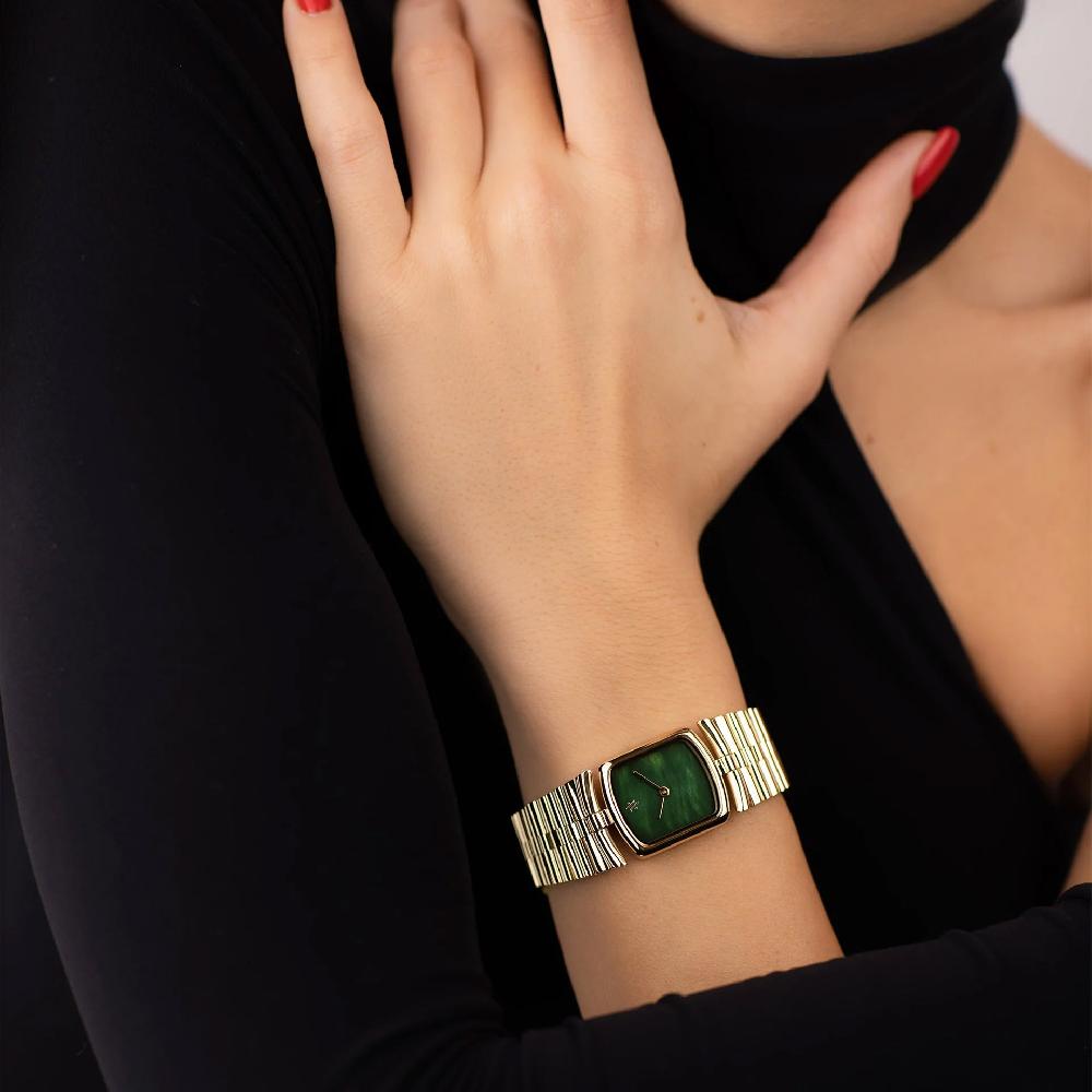 L'exception Montre Amare Green Pearl Vert Sapin Vanna