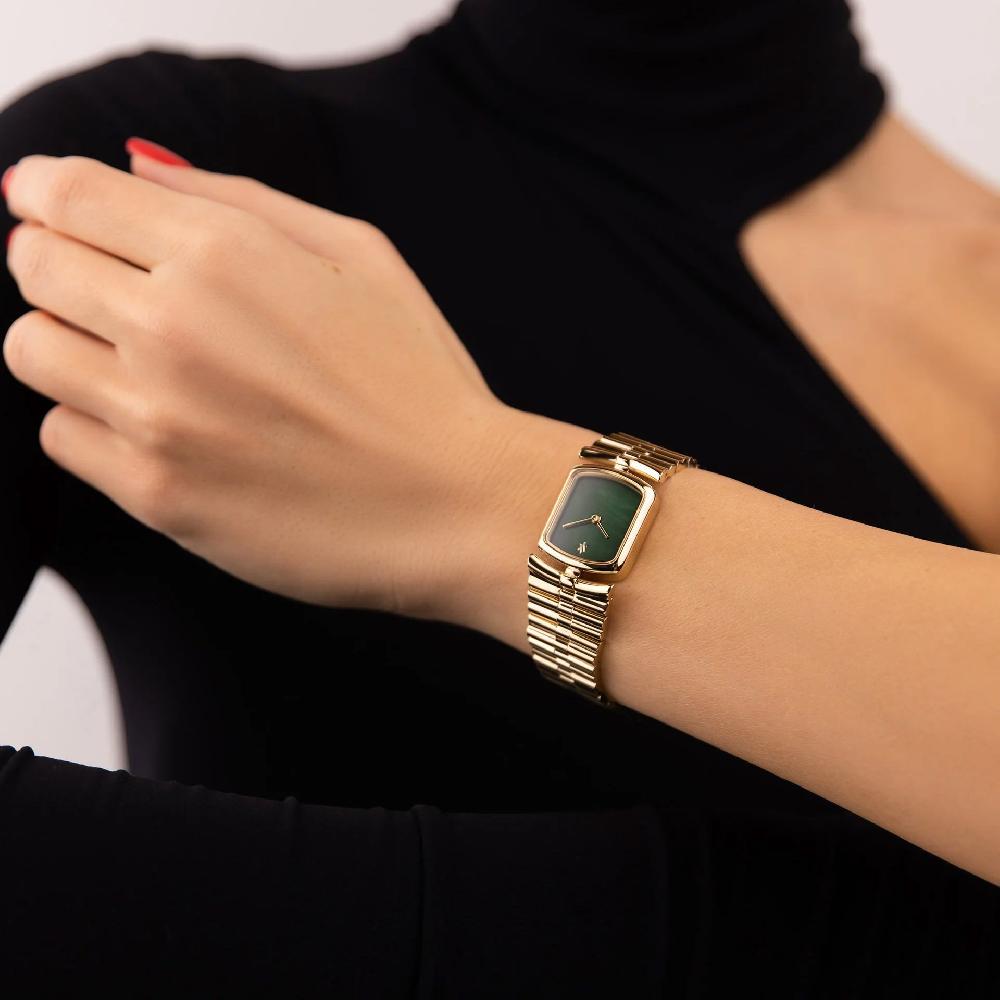 L'exception Montre Amare Green Pearl Vert Sapin Vanna