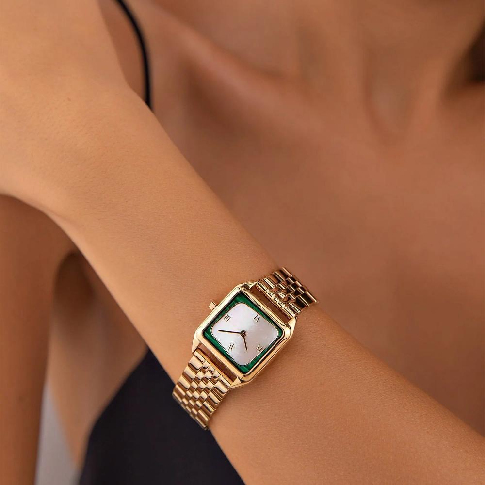 L'exception Montre Geminus Malachite And Pearl Ivoire Vanna