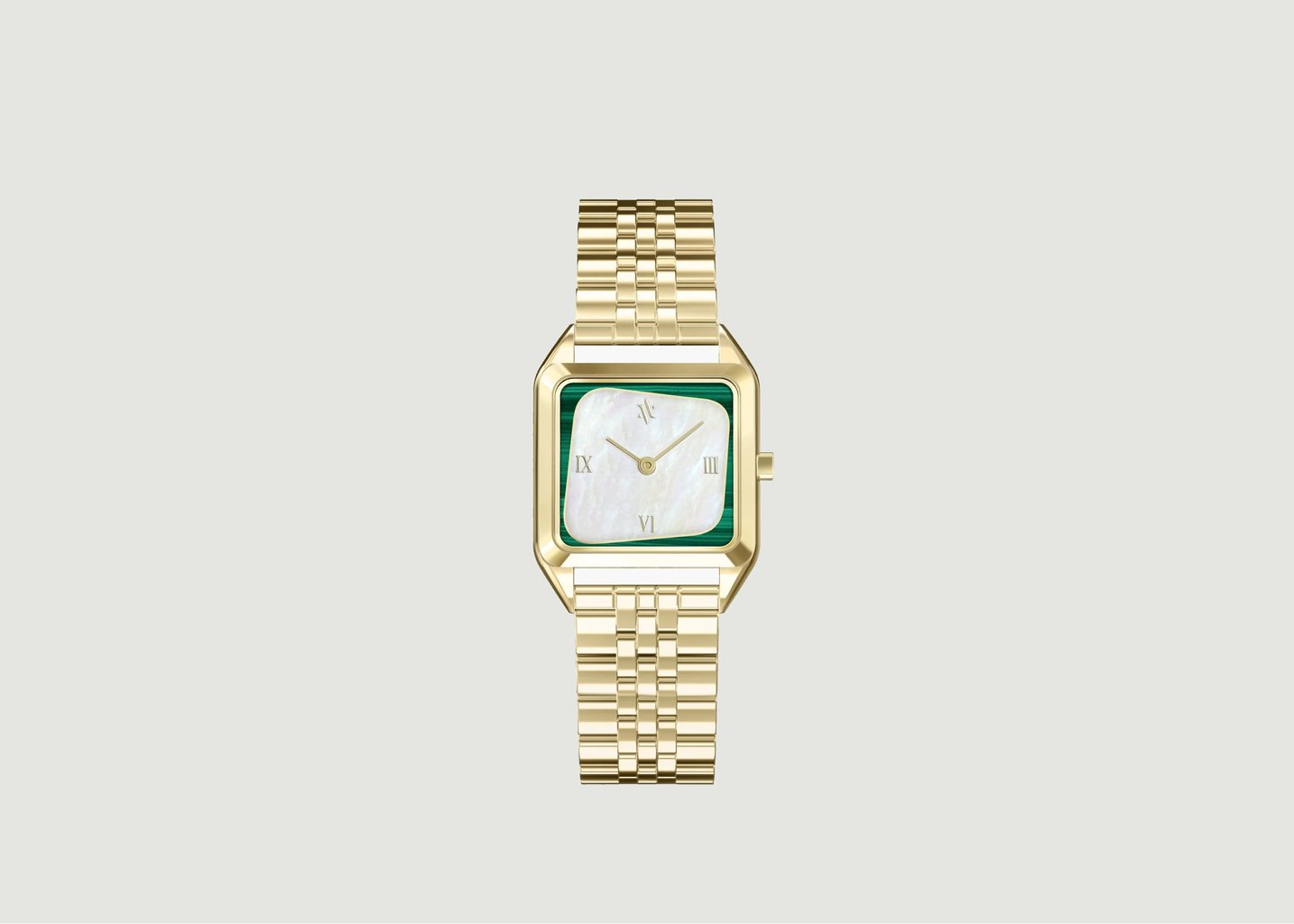 l'exception Montre Geminus Malachite and Pearl Ivoire Vanna