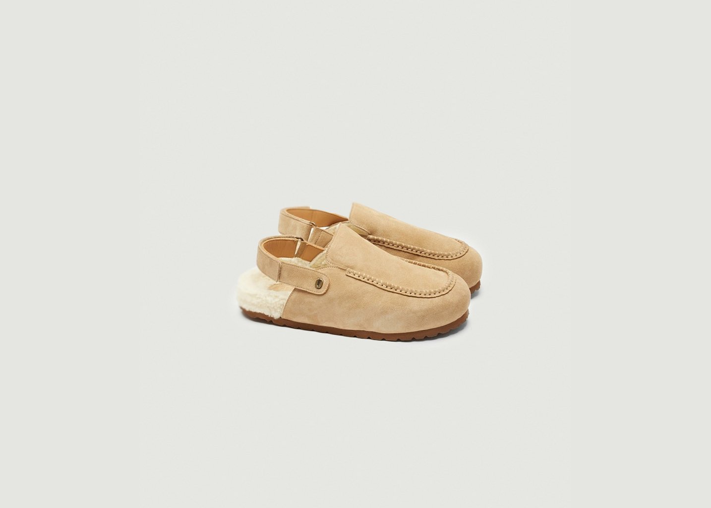 L'exception Mules Dahlia Taupe Odaje Ex M.Moustache