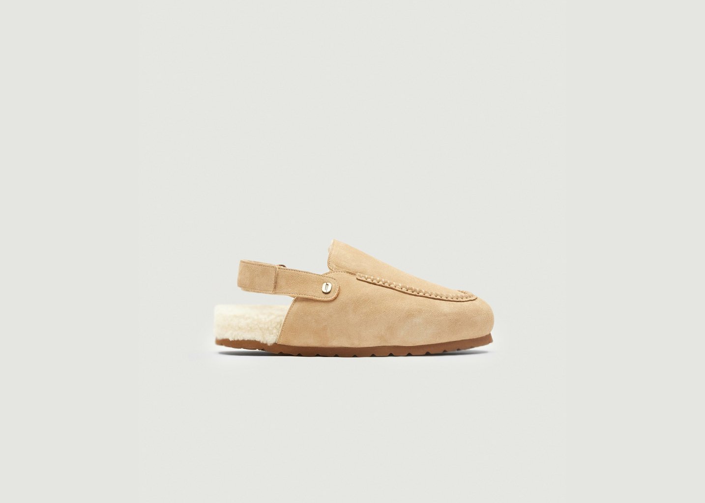 l'exception Mules Dahlia Taupe Odaje ex M.Moustache