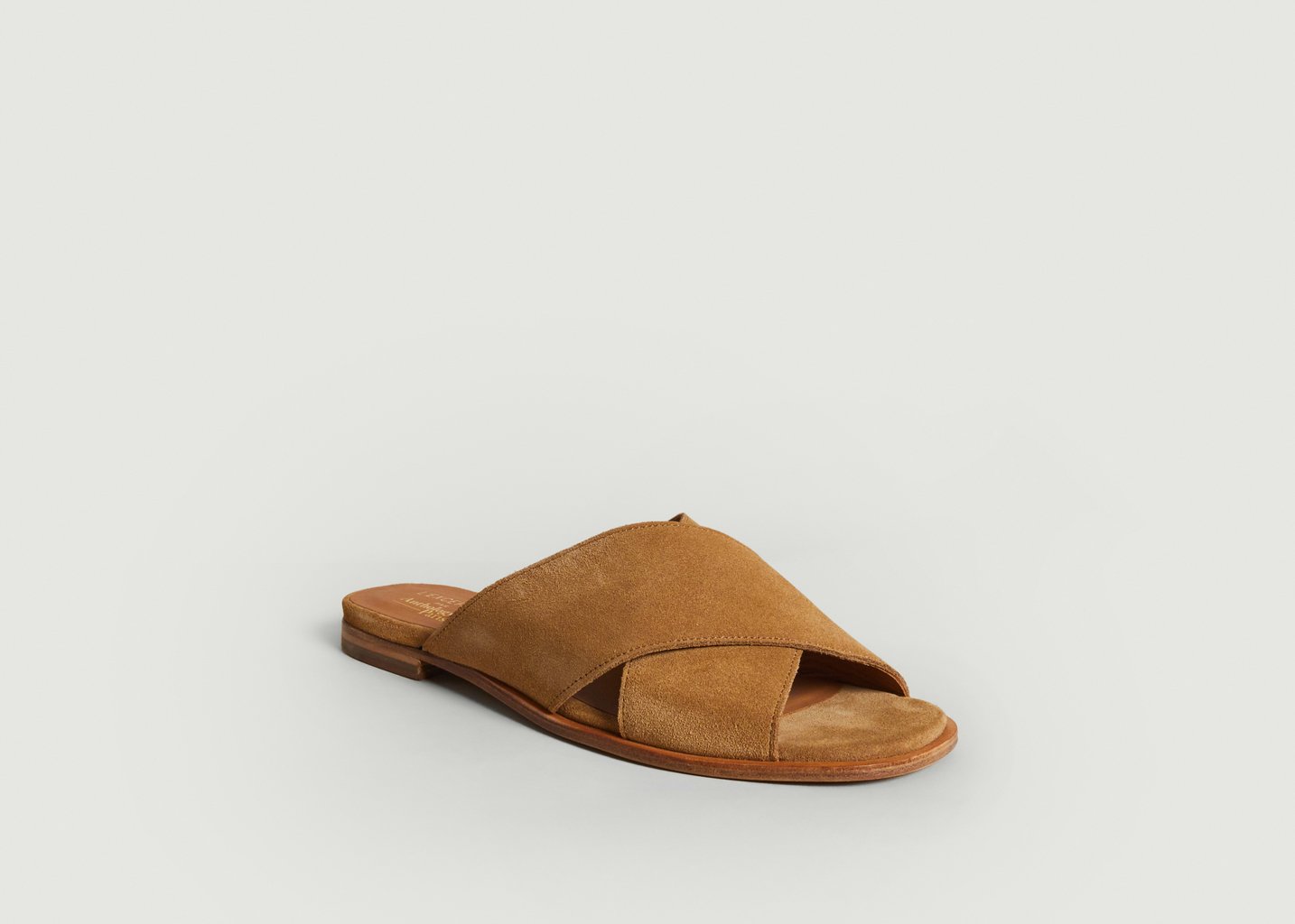 l'exception Mules ouvertes en daim Rémie L'Exception x Anthology Sable L'Exception Paris