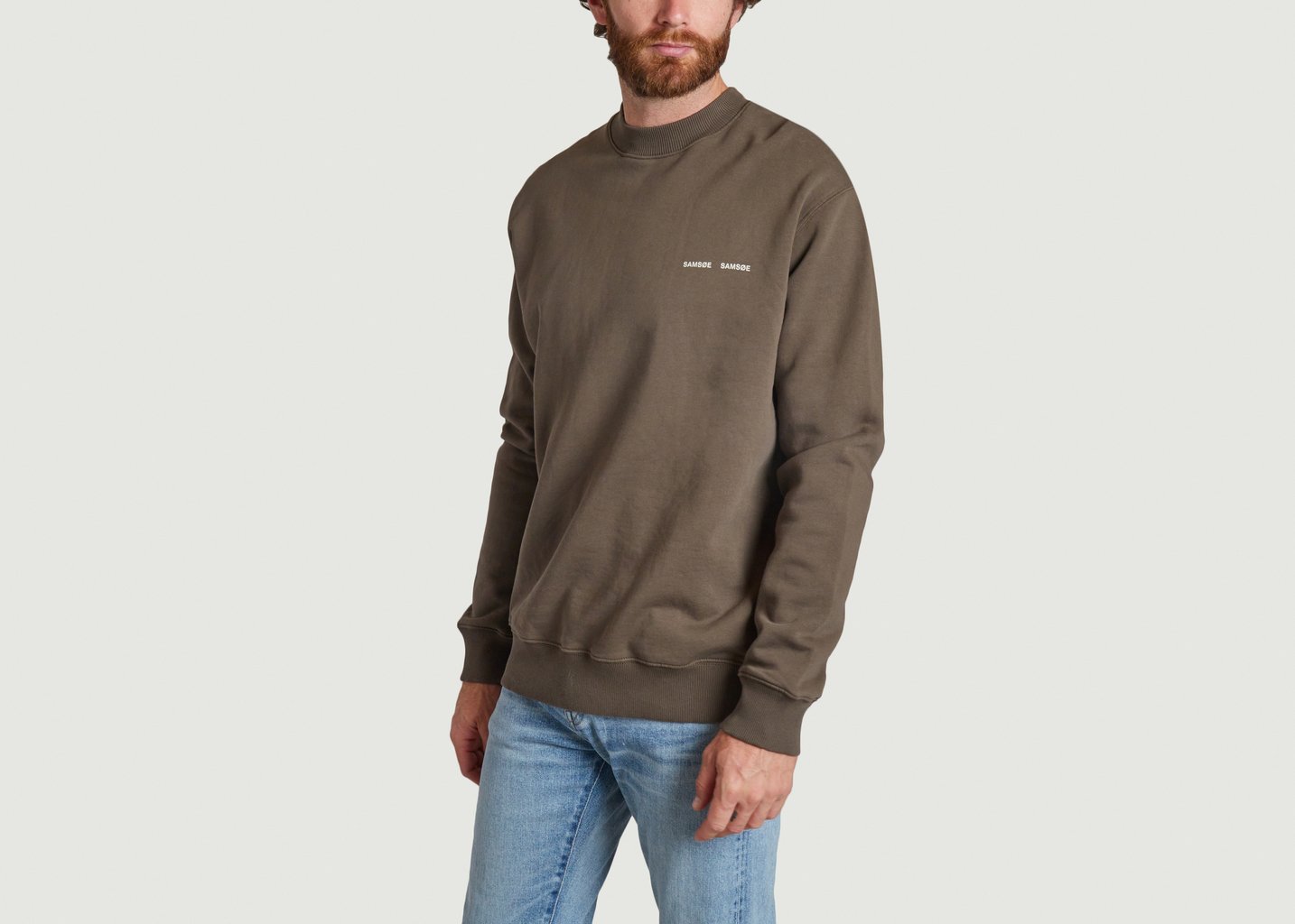 L'exception Norsbro Crewneck 11720 Marron Samsoe & Samsoe