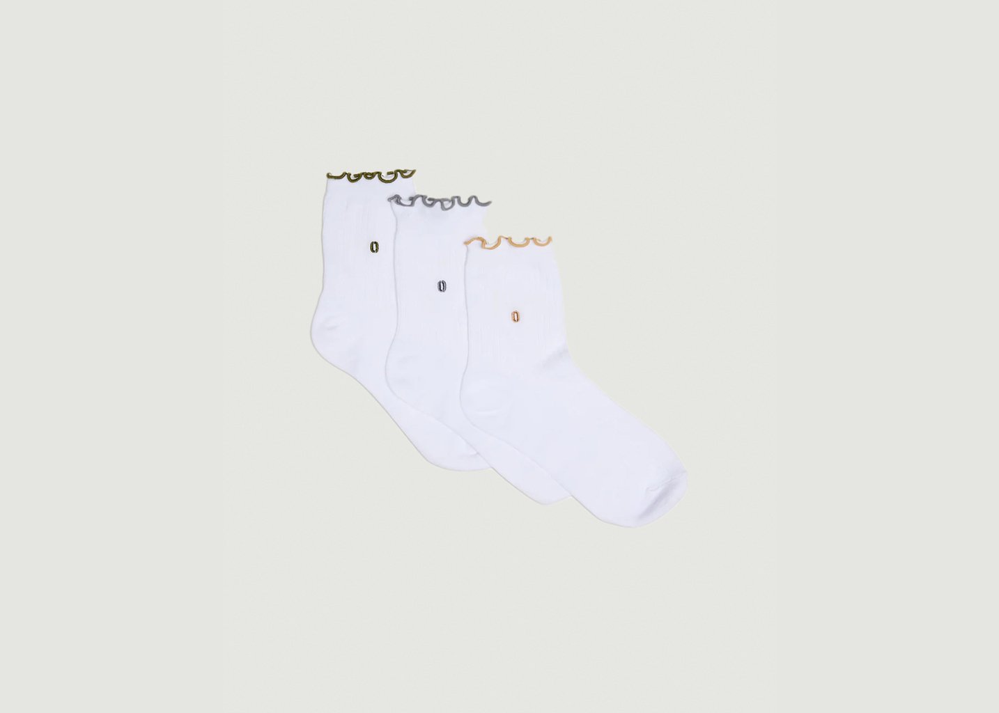 l'exception Pack de 3 Chaussettes Multicolore Odaje ex M.Moustache