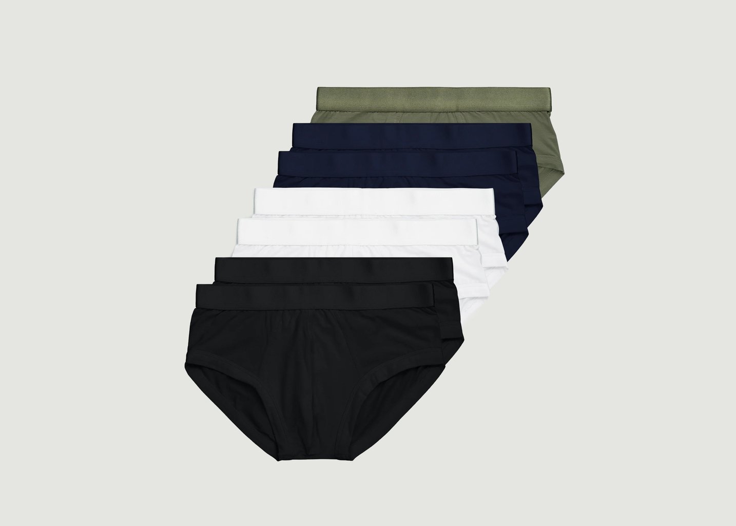 l'exception Pack de 7 Slips Follet Multicolore Talc Paris