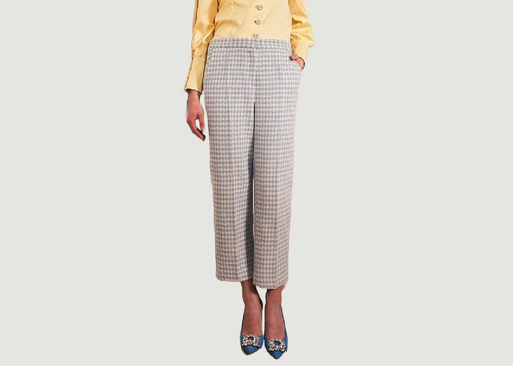 l'exception Pantalon 7/8eme Fleming Bleu Clair Parisienne et alors