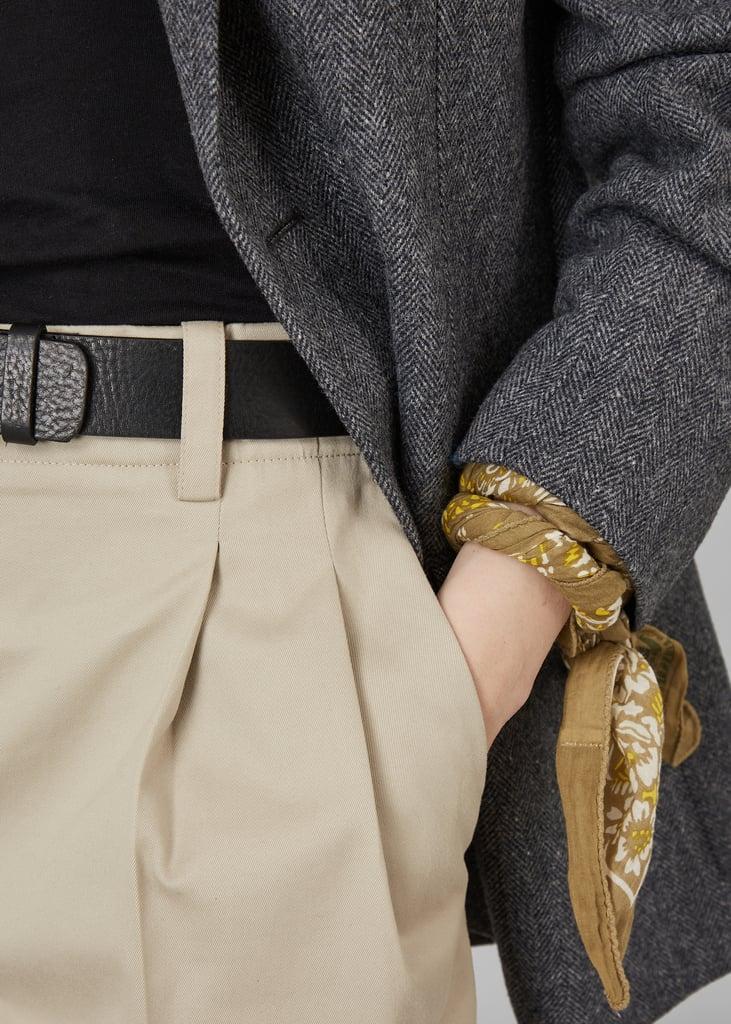 L'exception Pantalon à Double Plis En Twill De Coton Sable L'Exception Paris