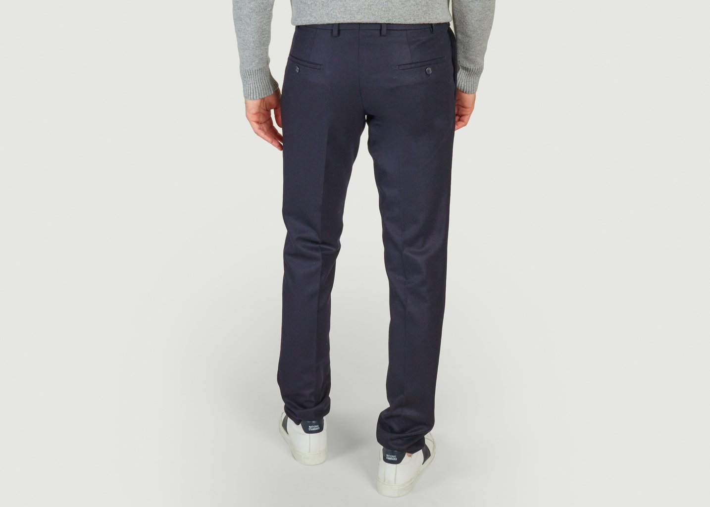 L'exception Pantalon à Pinces Bleu Marine Bernard Zins