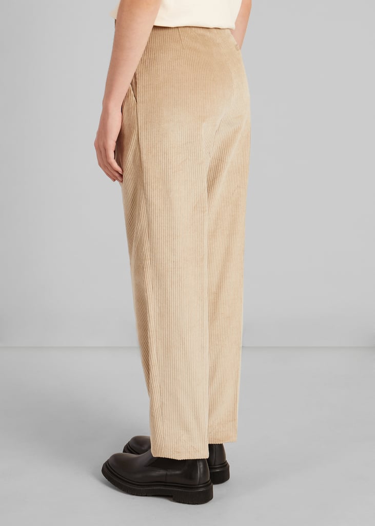 L'exception Pantalon à Pinces En Velours Beige L'Exception Paris