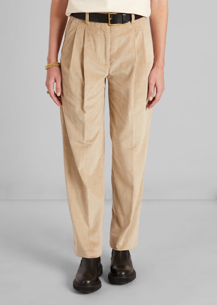 l'exception Pantalon à pinces en velours Beige L'Exception Paris