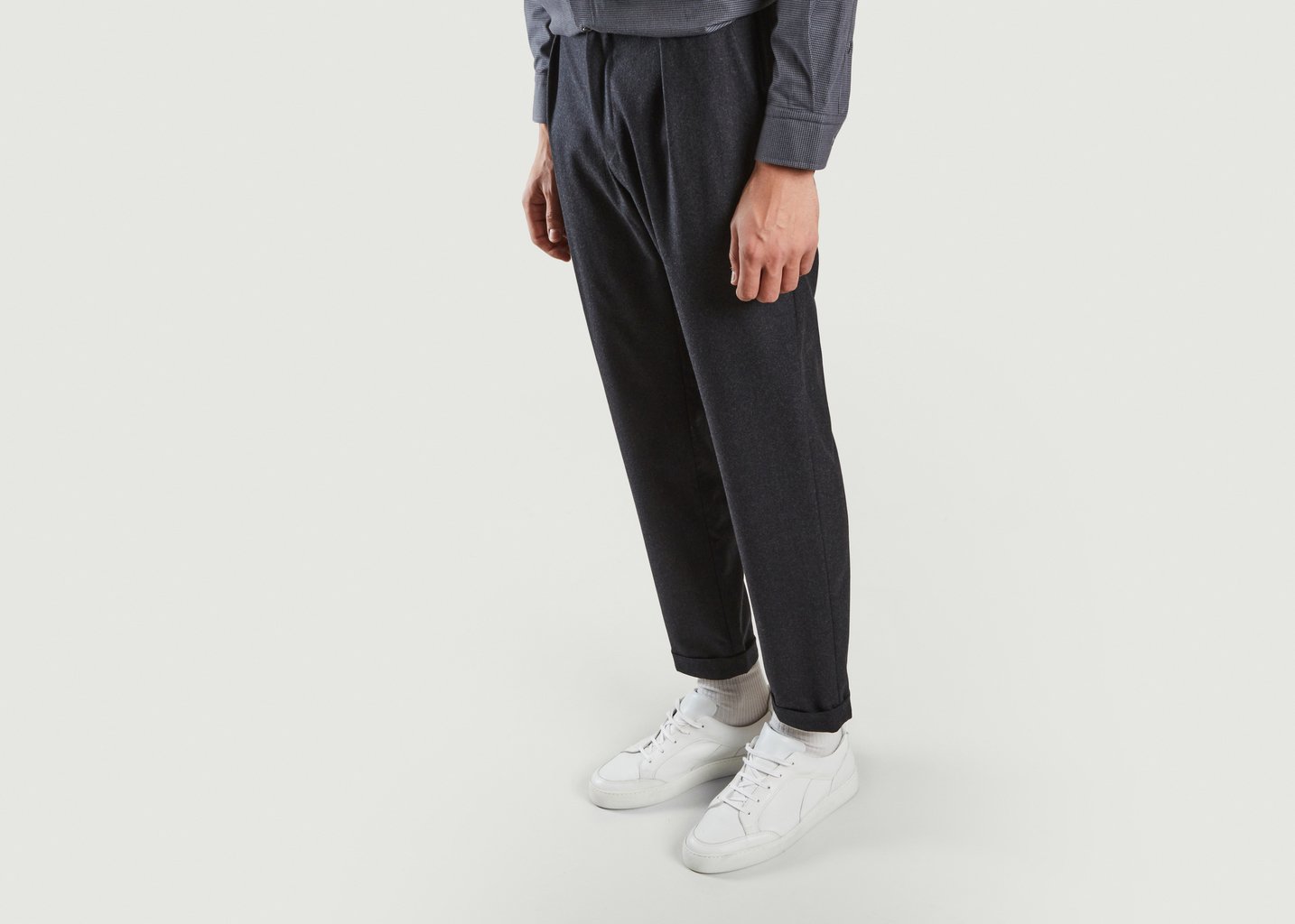 L'exception Pantalon à Pinces Sienna Anthracite Noyoco
