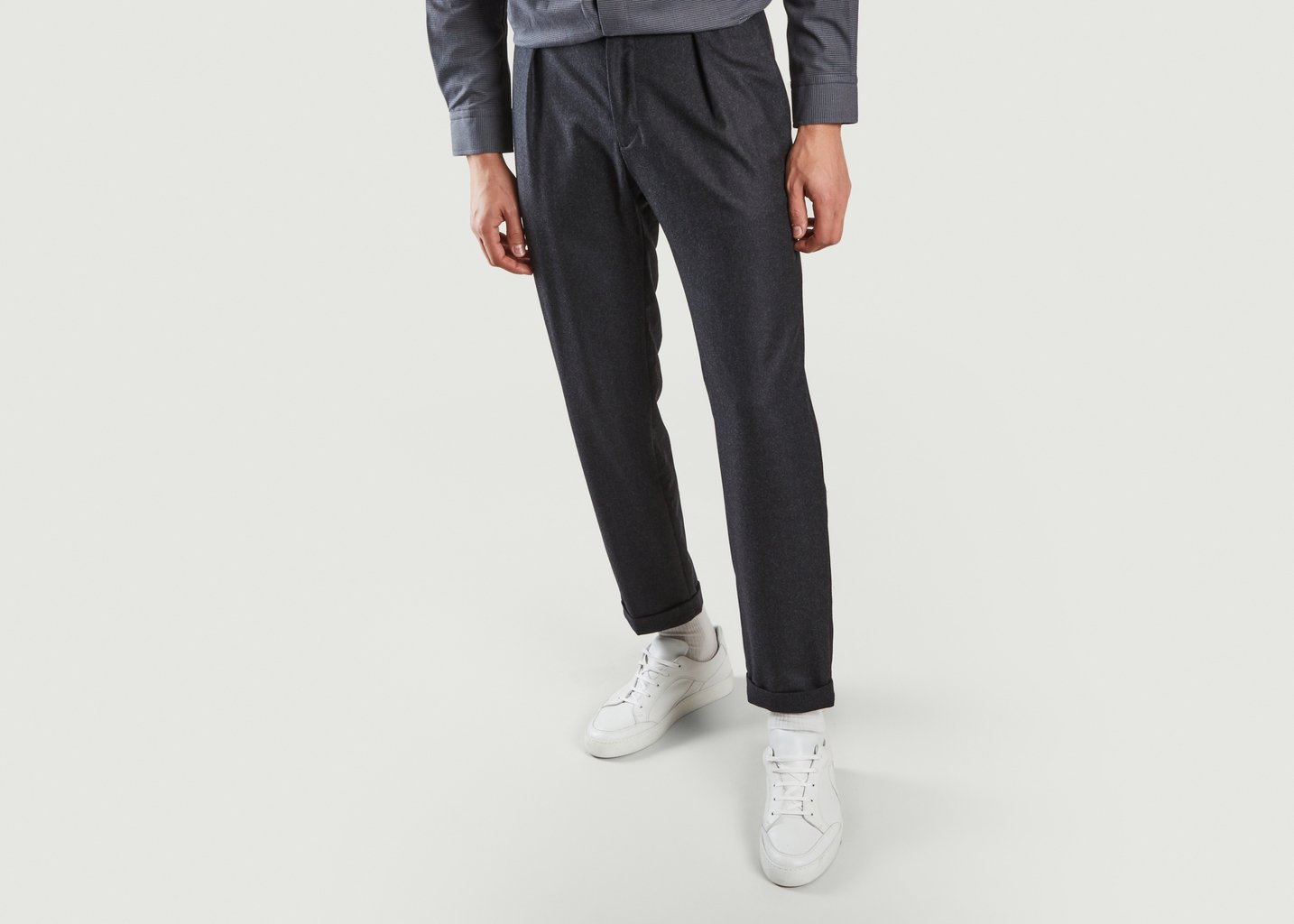 l'exception Pantalon à pinces Sienna Anthracite noyoco