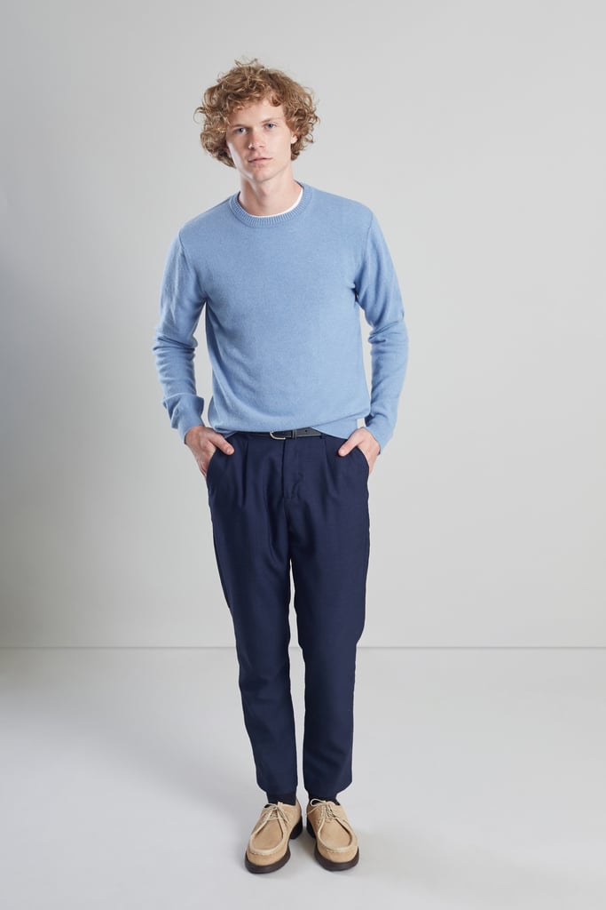 L'exception Pantalon à Plis Bleu Marine L'Exception Paris