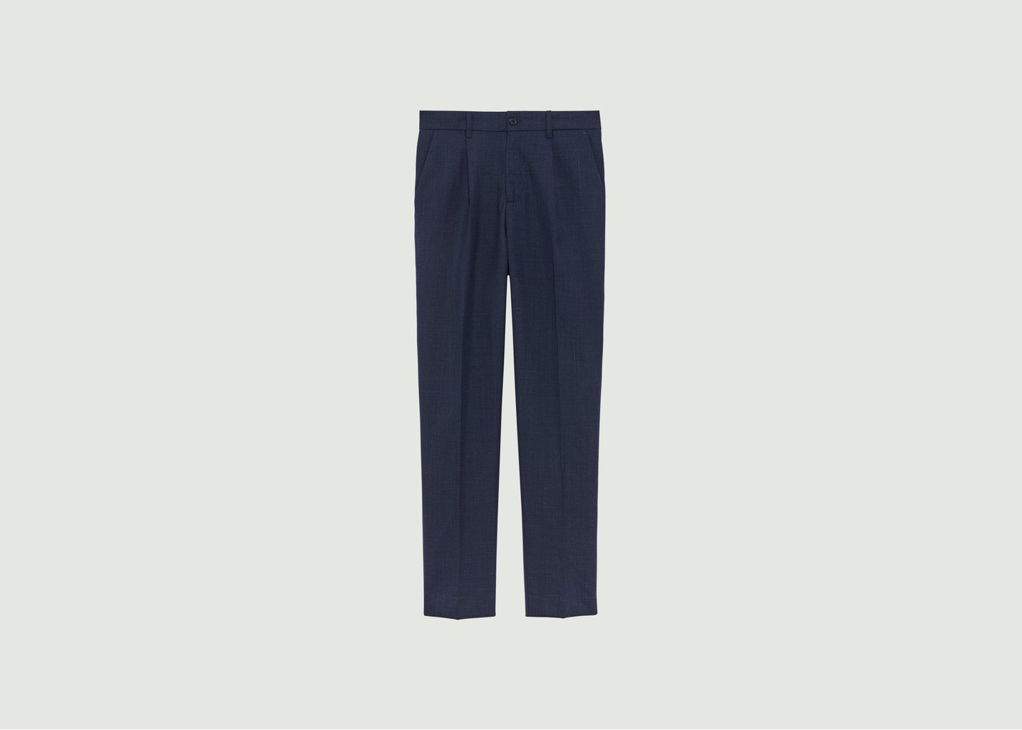 l'exception Pantalon à Plis Bleu Marine L'Exception Paris