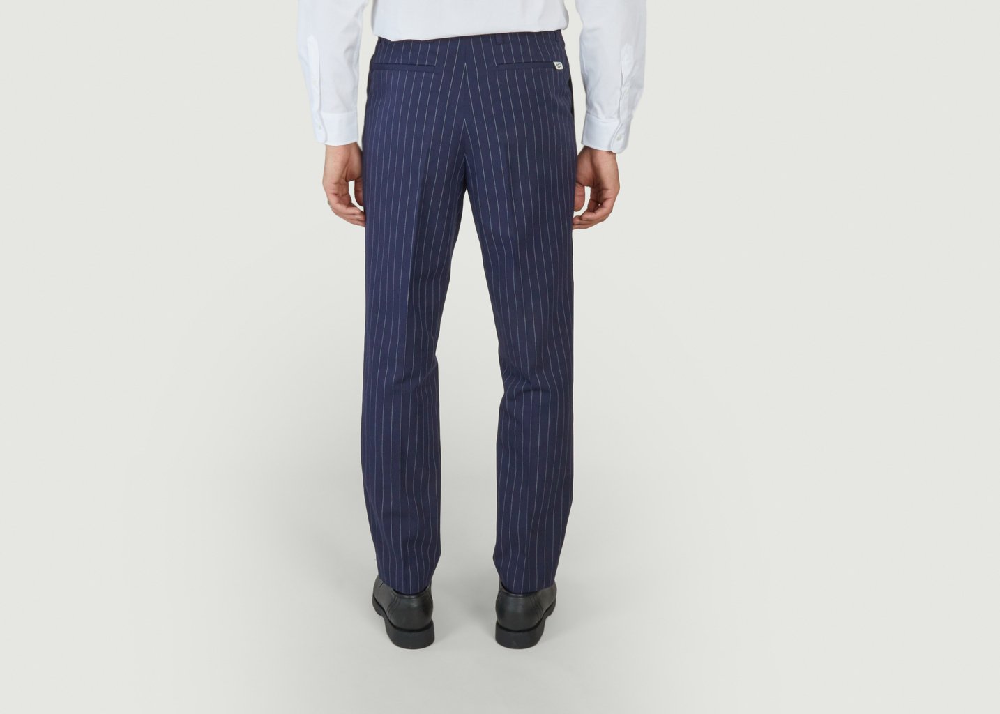 L'exception Pantalon à Plis Bleu Marine Maison Kitsuné