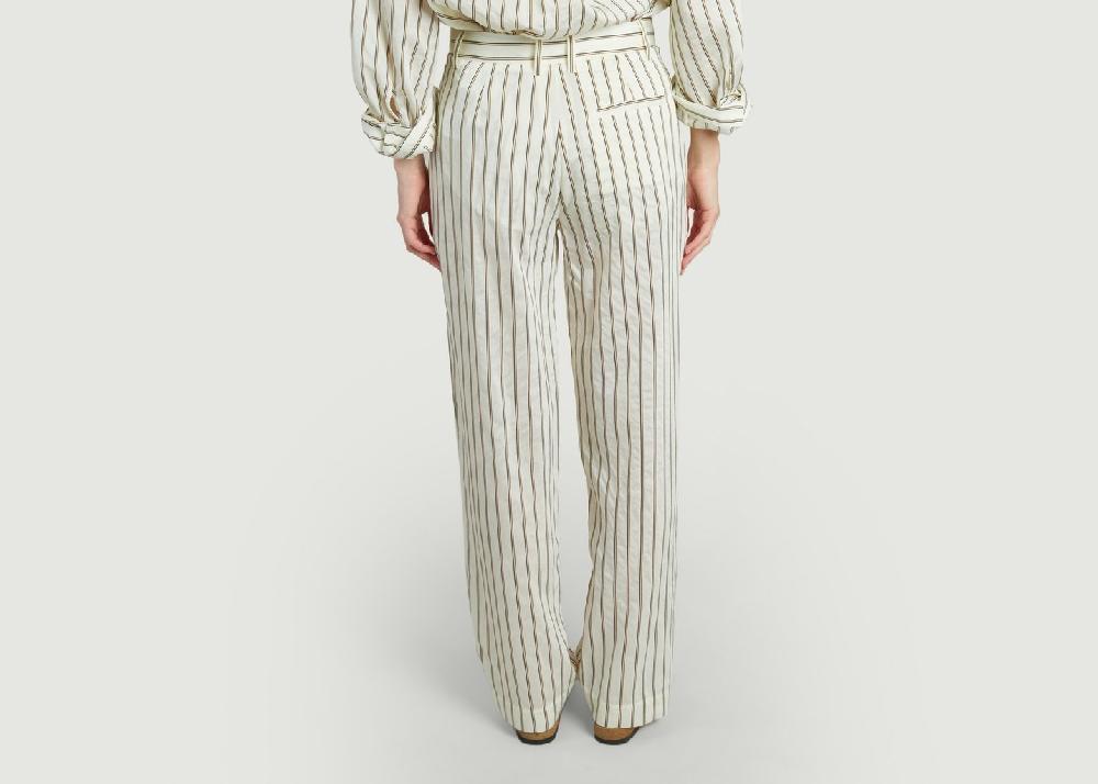 L'exception Pantalon Agneta 14907 Blanc Samsoe & Samsoe