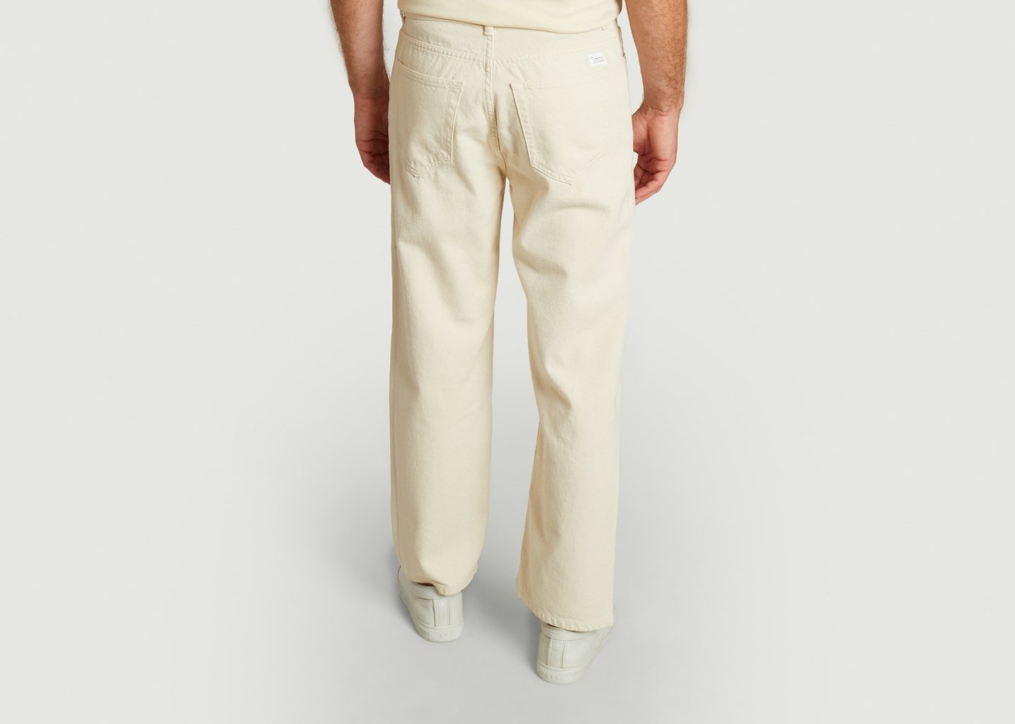L'exception Pantalon Alex 5 Poches Beige Knowledge Cotton Apparel