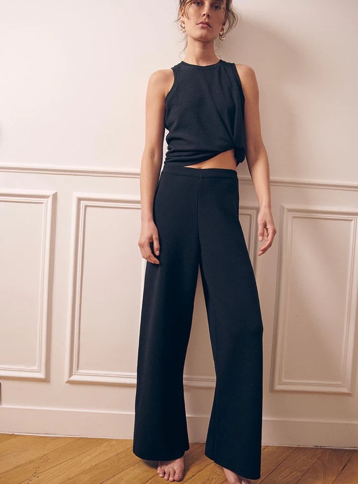 L'exception Pantalon Alexia Noir Lafrançaise Mailles In France