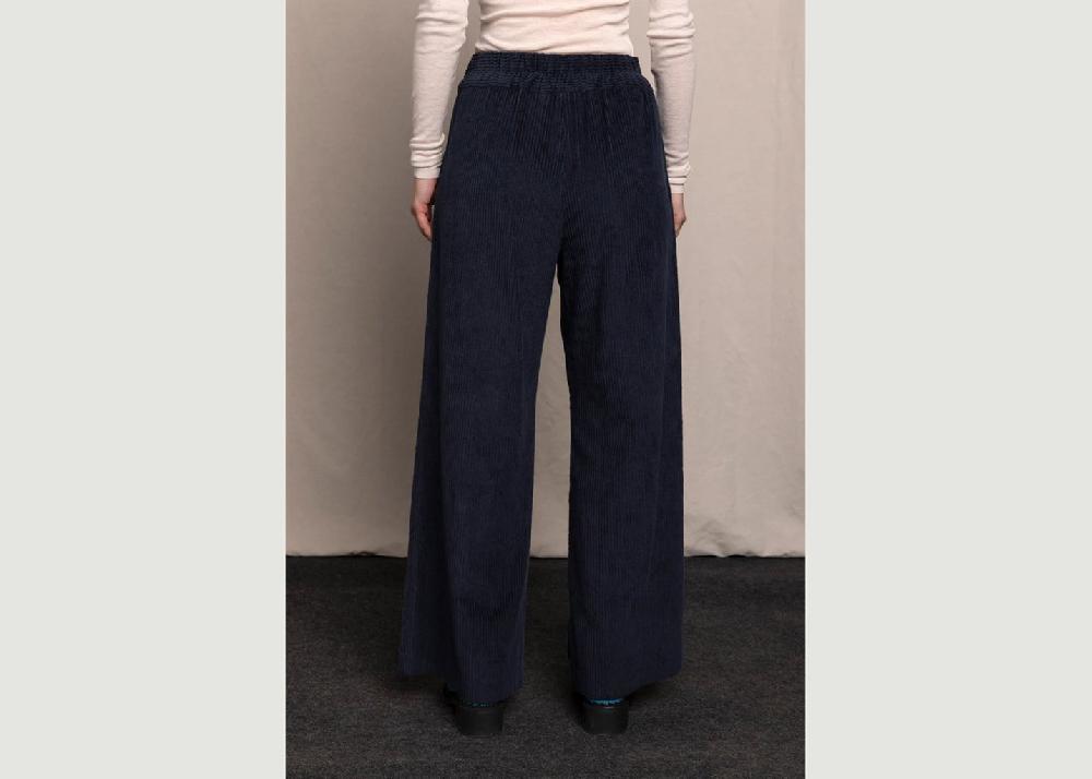 L'exception Pantalon Ancrage Femme Bleu Marine Maison Lener