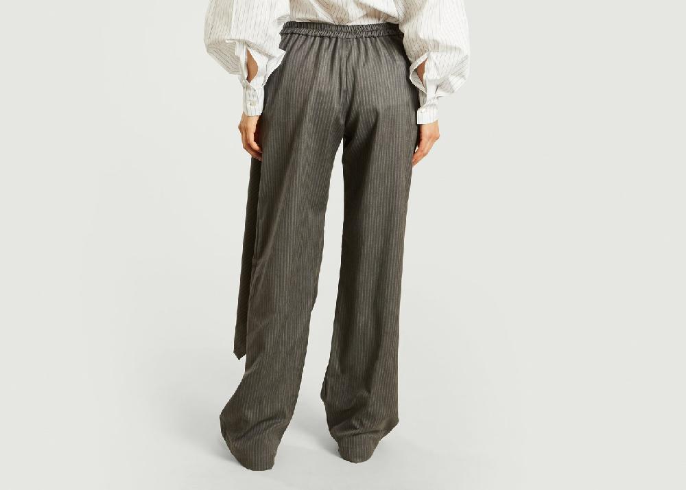 L'exception Pantalon Asymétrique Acier VICTORIA/TOMAS