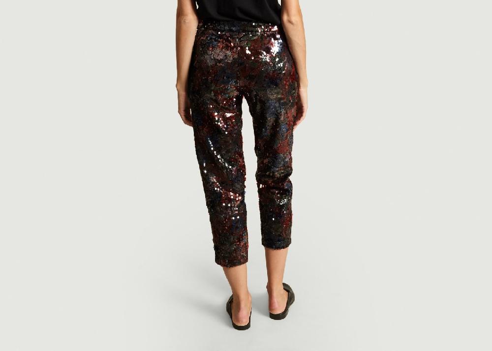 L'exception Pantalon Bowijanet Sequins Bleu Marine Roseanna