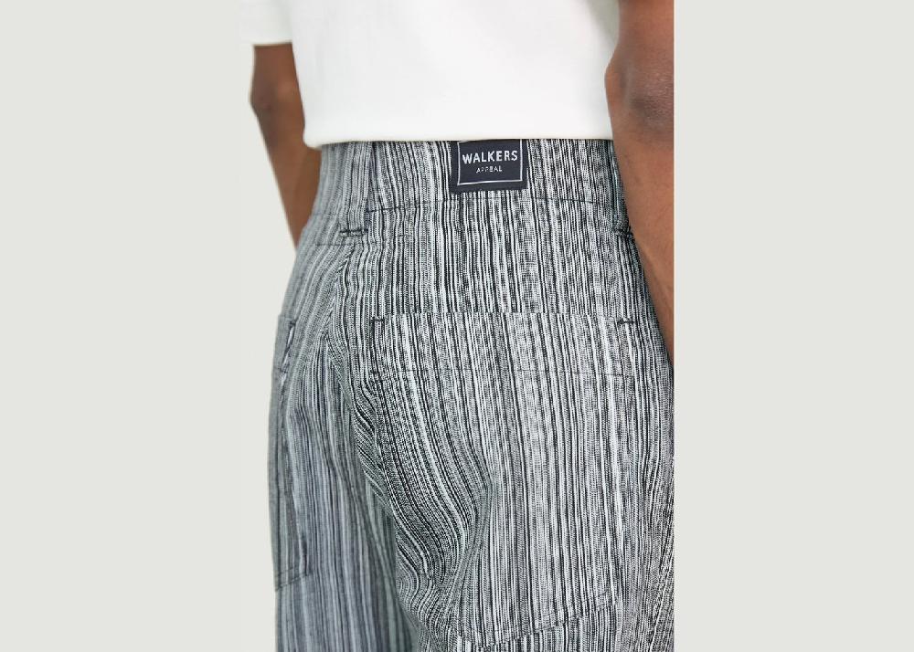 L'exception Pantalon Brunswick En Coton Rayé Blanc Walkers Appeal