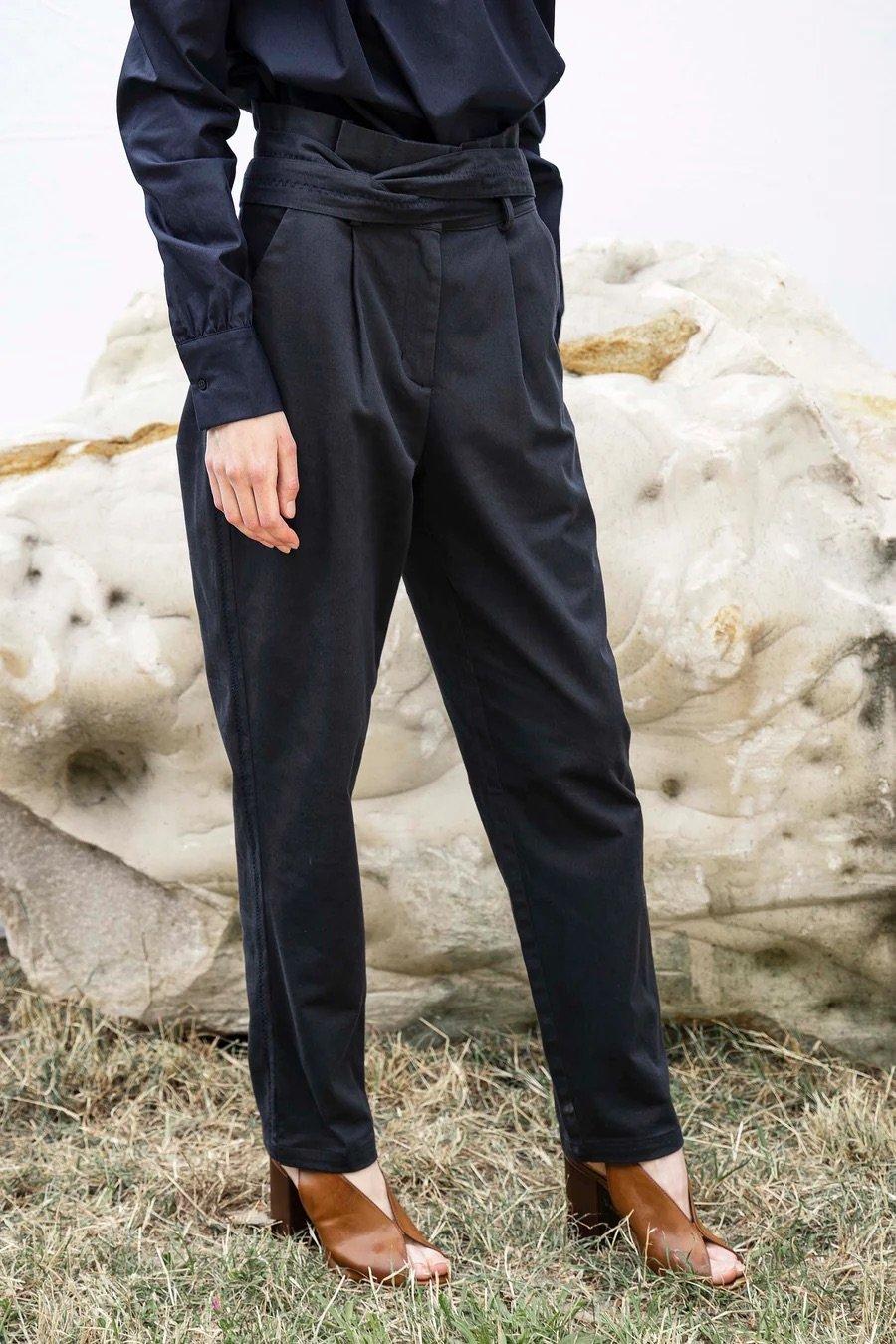 L'exception Pantalon Calipso Bleu Marine Misericordia