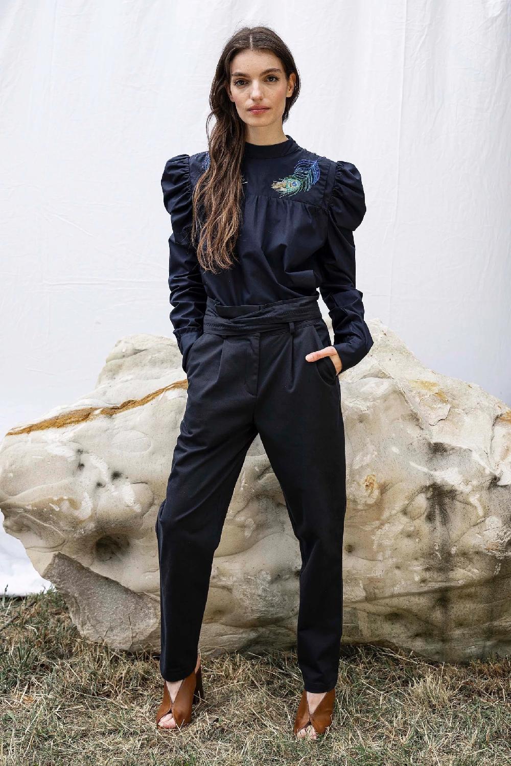 L'exception Pantalon Calipso Bleu Marine Misericordia