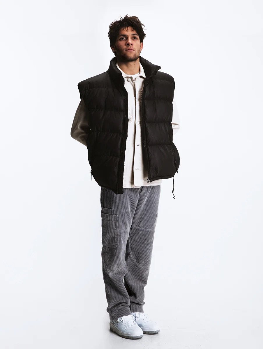 L'exception Pantalon Cargo En Velours Gris Côtelé Paris