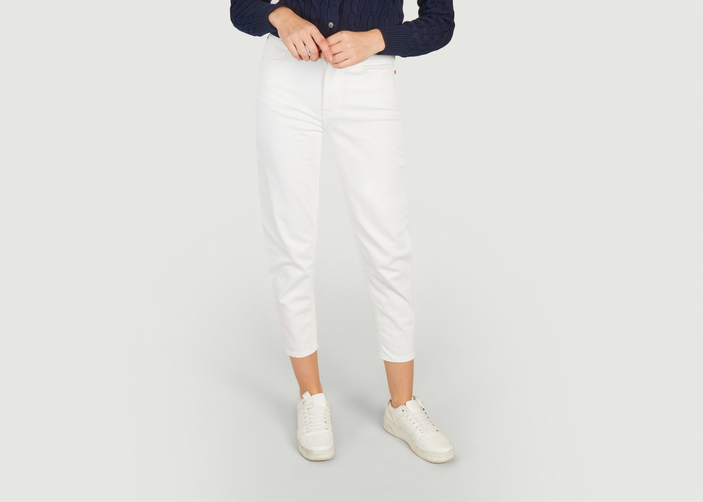 l'exception Pantalon carrot Blanc Polo Ralph Lauren