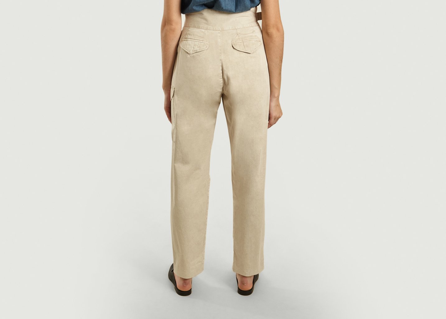 L'exception Pantalon Ceinturé Ajustable Gwen Beige Closed