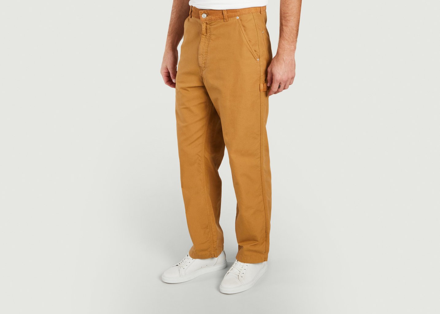 L'exception Pantalon Charpentier Bi Matière Caramel Kenzo