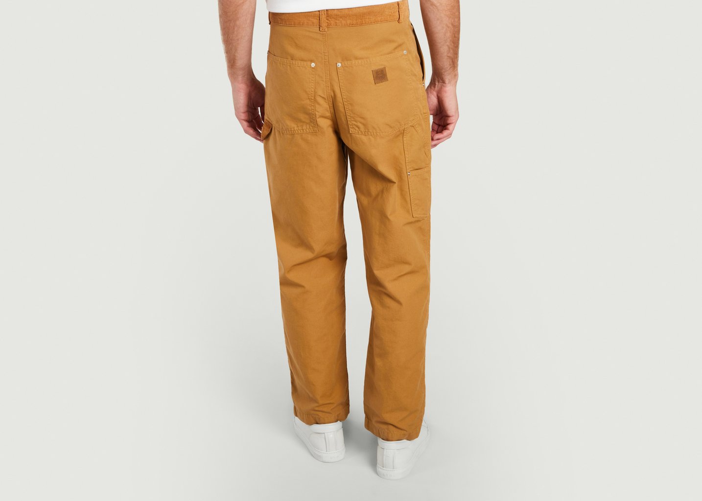 L'exception Pantalon Charpentier Bi Matière Caramel Kenzo