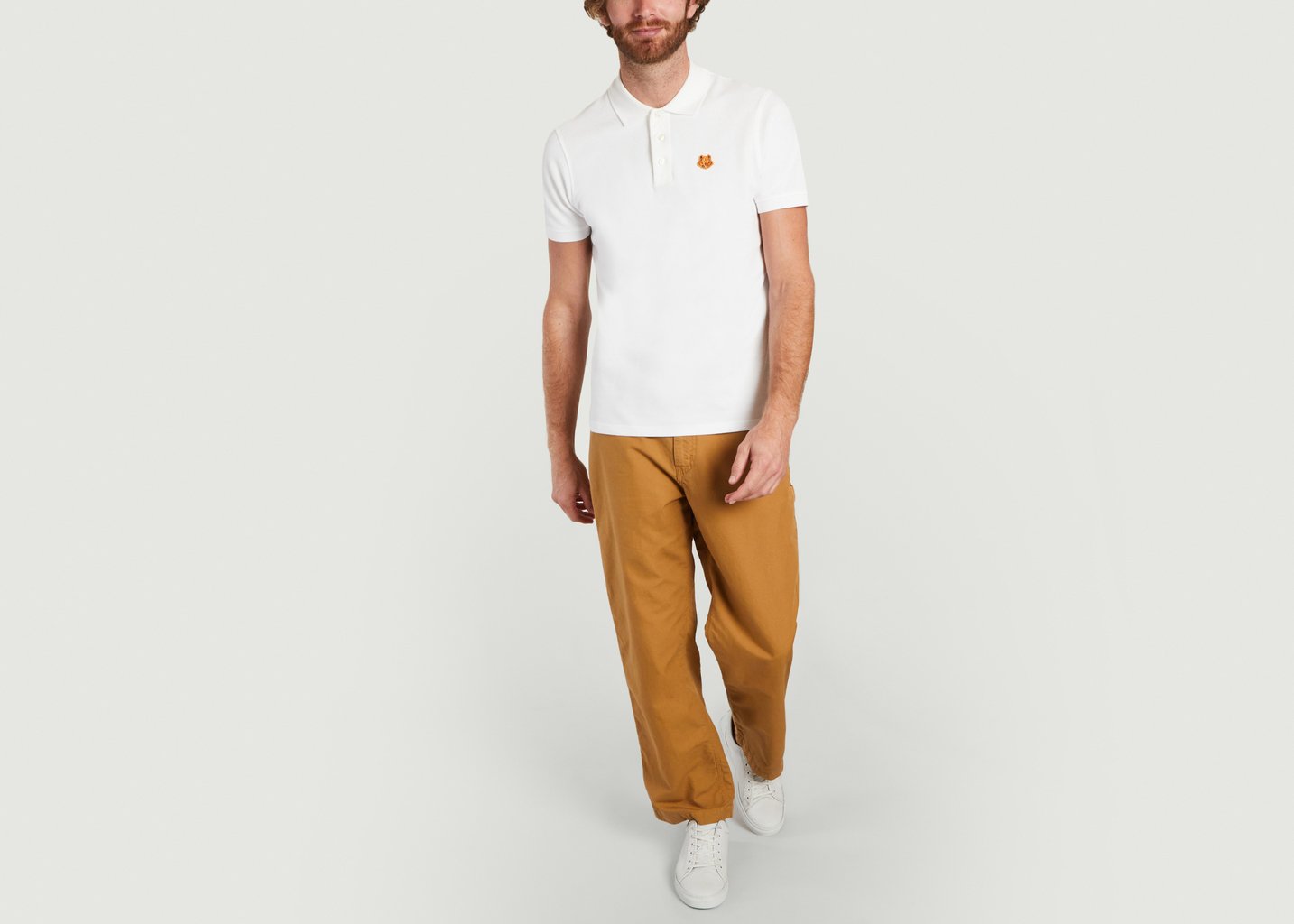 L'exception Pantalon Charpentier Bi Matière Caramel Kenzo