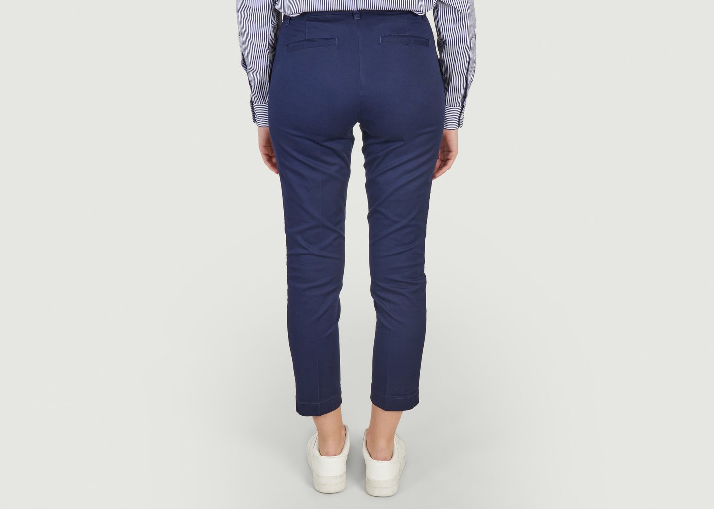 L'exception Pantalon Chino Ankle Bleu Marine Polo Ralph Lauren