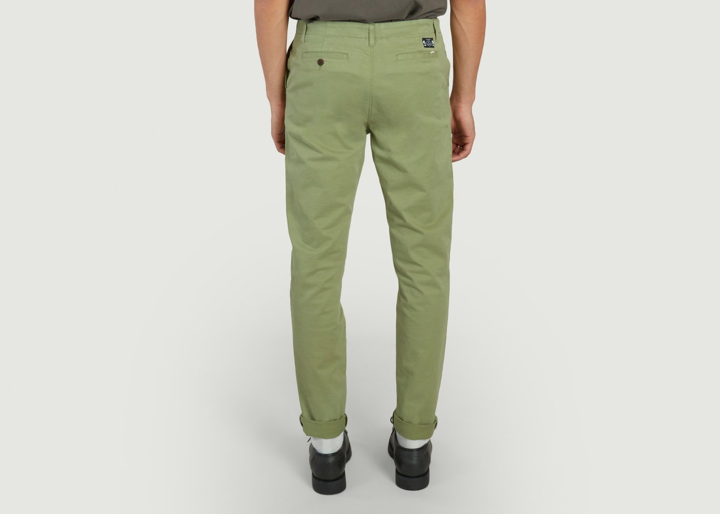 L'exception Pantalon Chino Canvas Khaki Cuisse De Grenouille