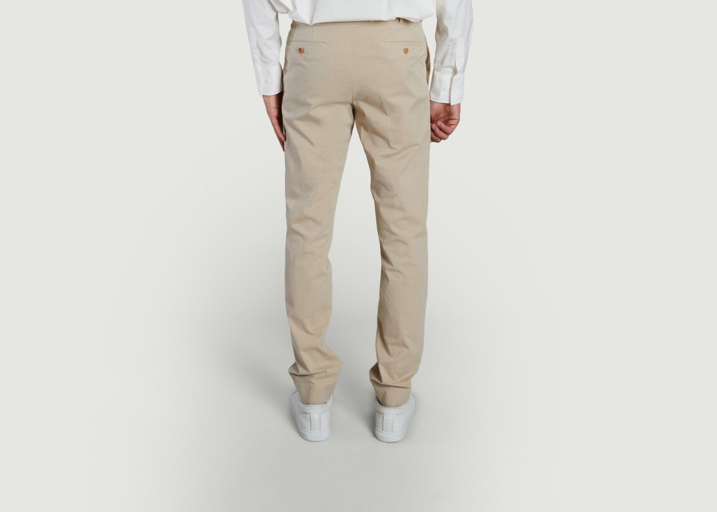 L'exception Pantalon Chino Chic BZV3 Coupe Slim Beige Bernard Zins