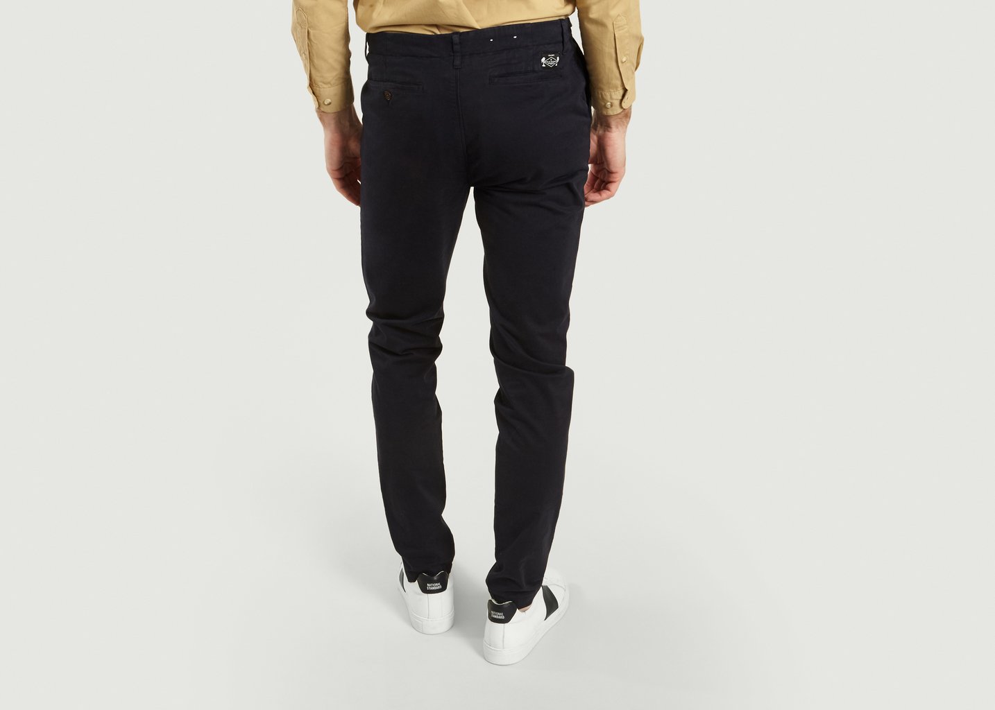 L'exception Pantalon Chino Classic Bleu Marine Cuisse De Grenouille