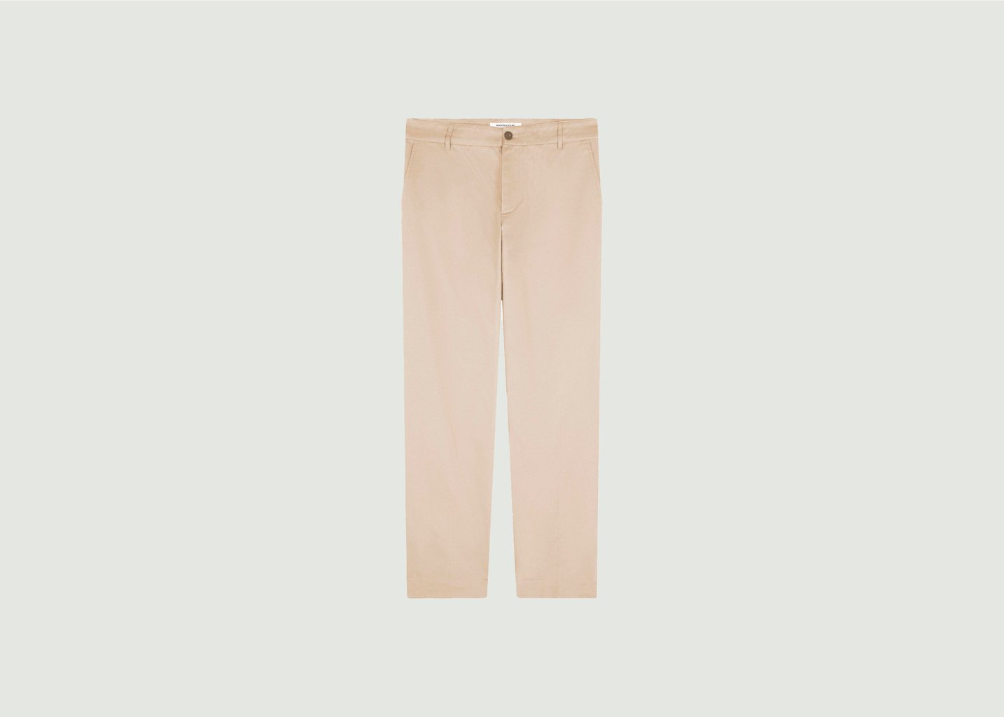 l'exception Pantalon Chino Droit Beige Maison Kitsuné