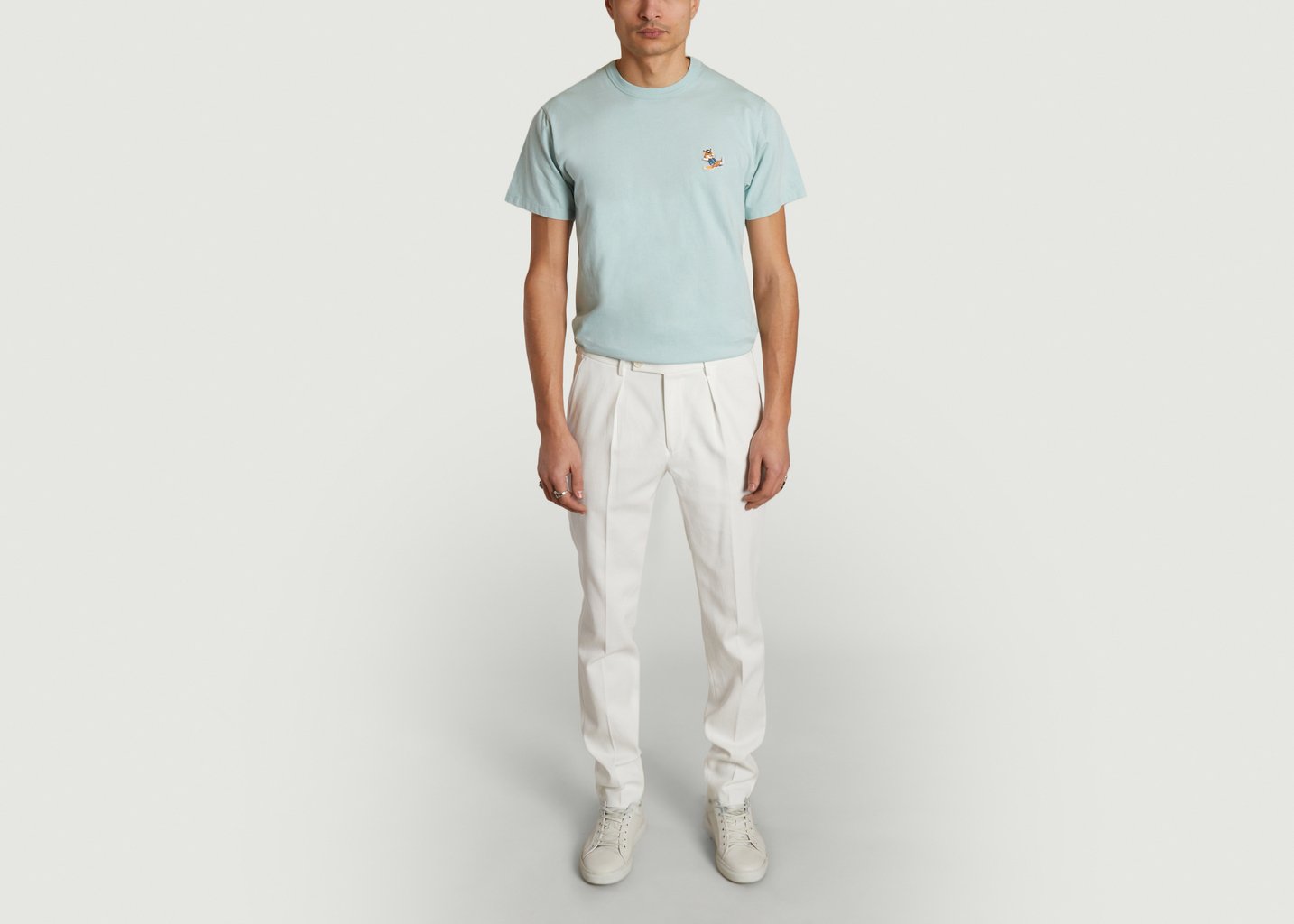 L'exception Pantalon Chino En Coton Blanc The Chino Revived