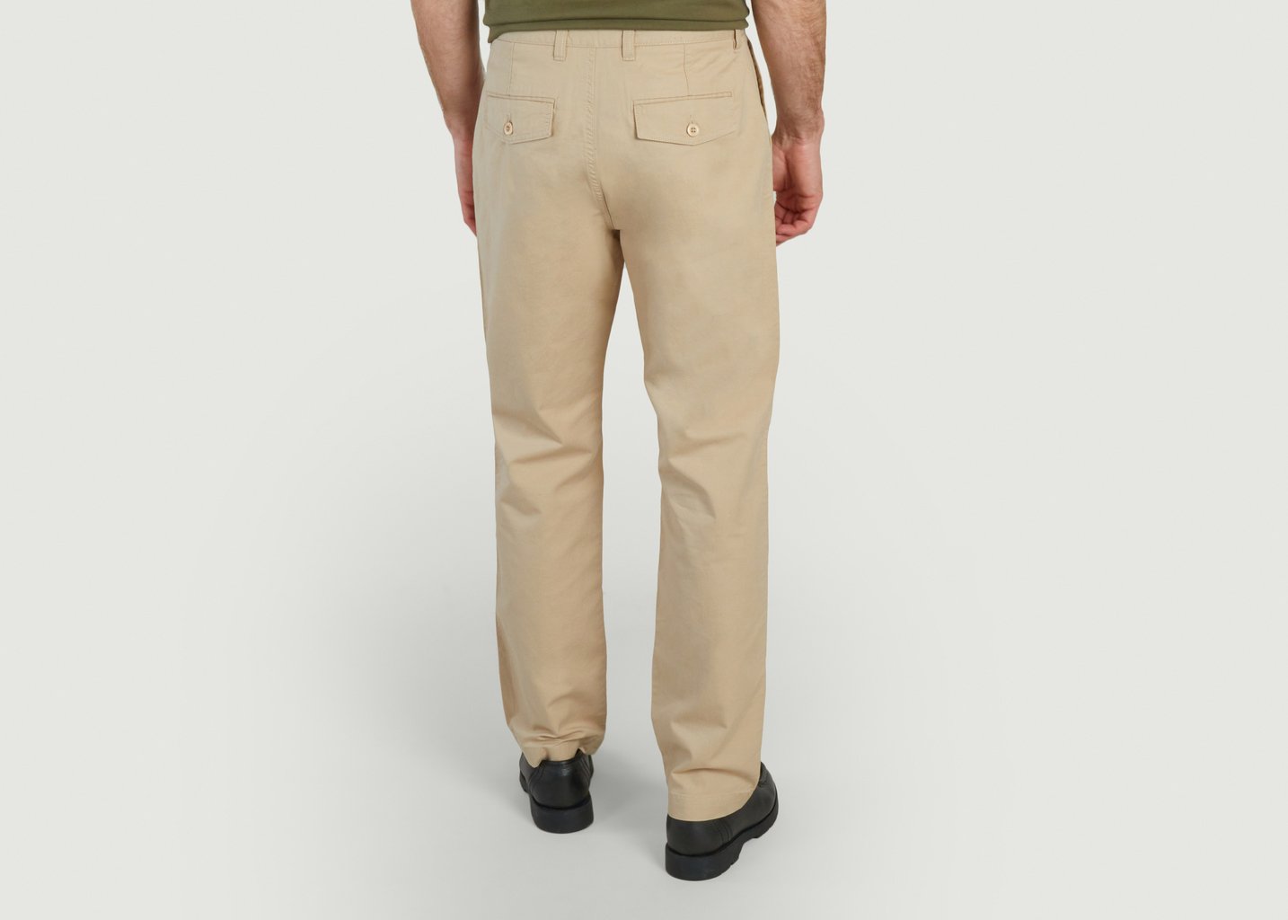 L'exception Pantalon Chino En Coton Et Lin Sable Gant