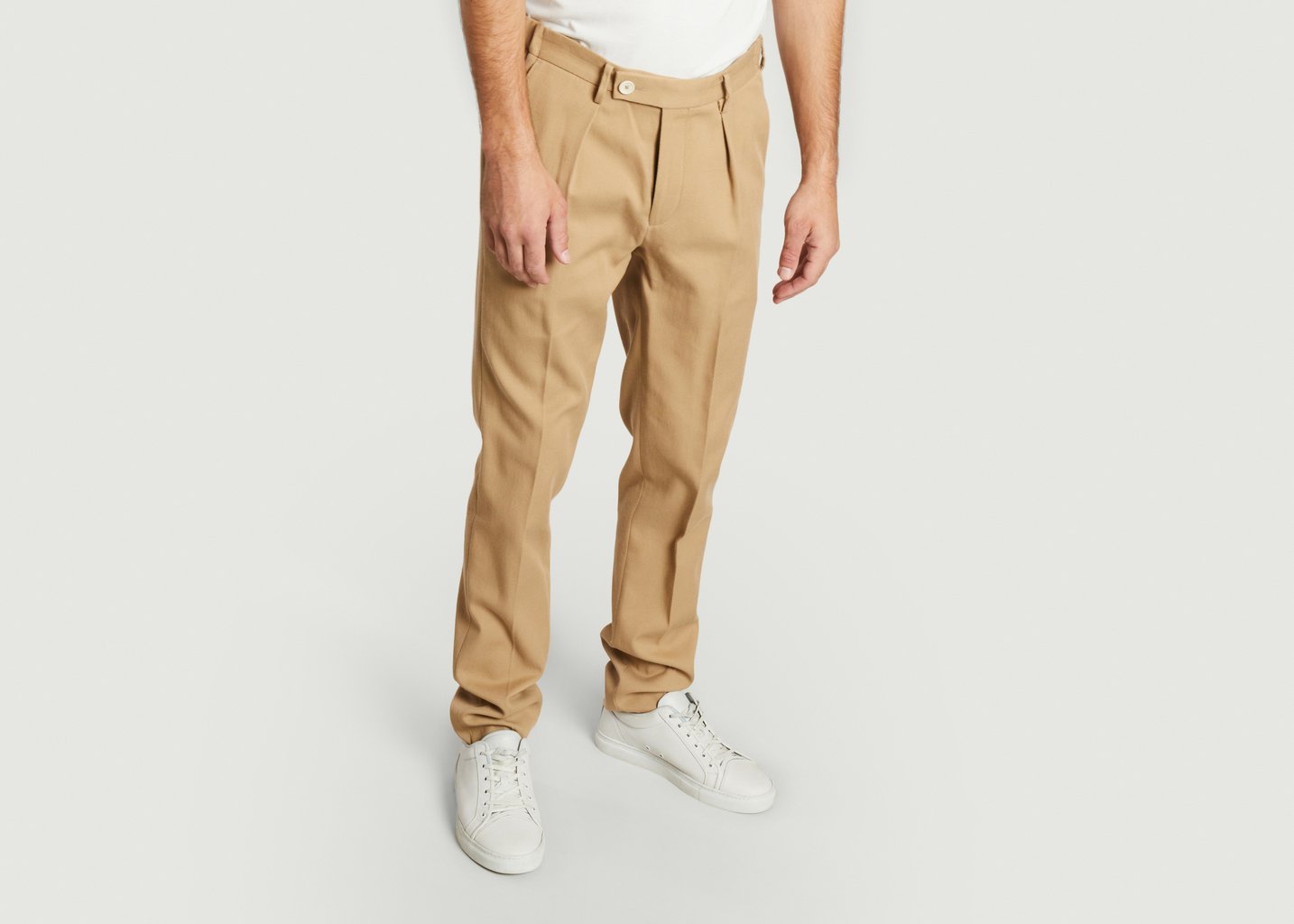 L'exception Pantalon Chino En Lyocell Bio Beige The Chino Revived
