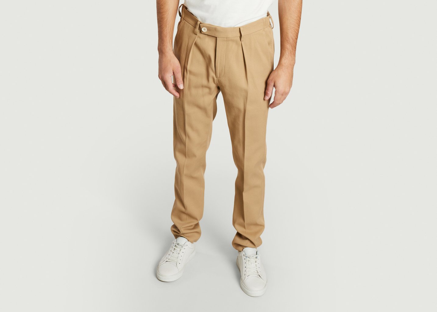 l'exception Pantalon chino en Lyocell bio Beige The Chino Revived