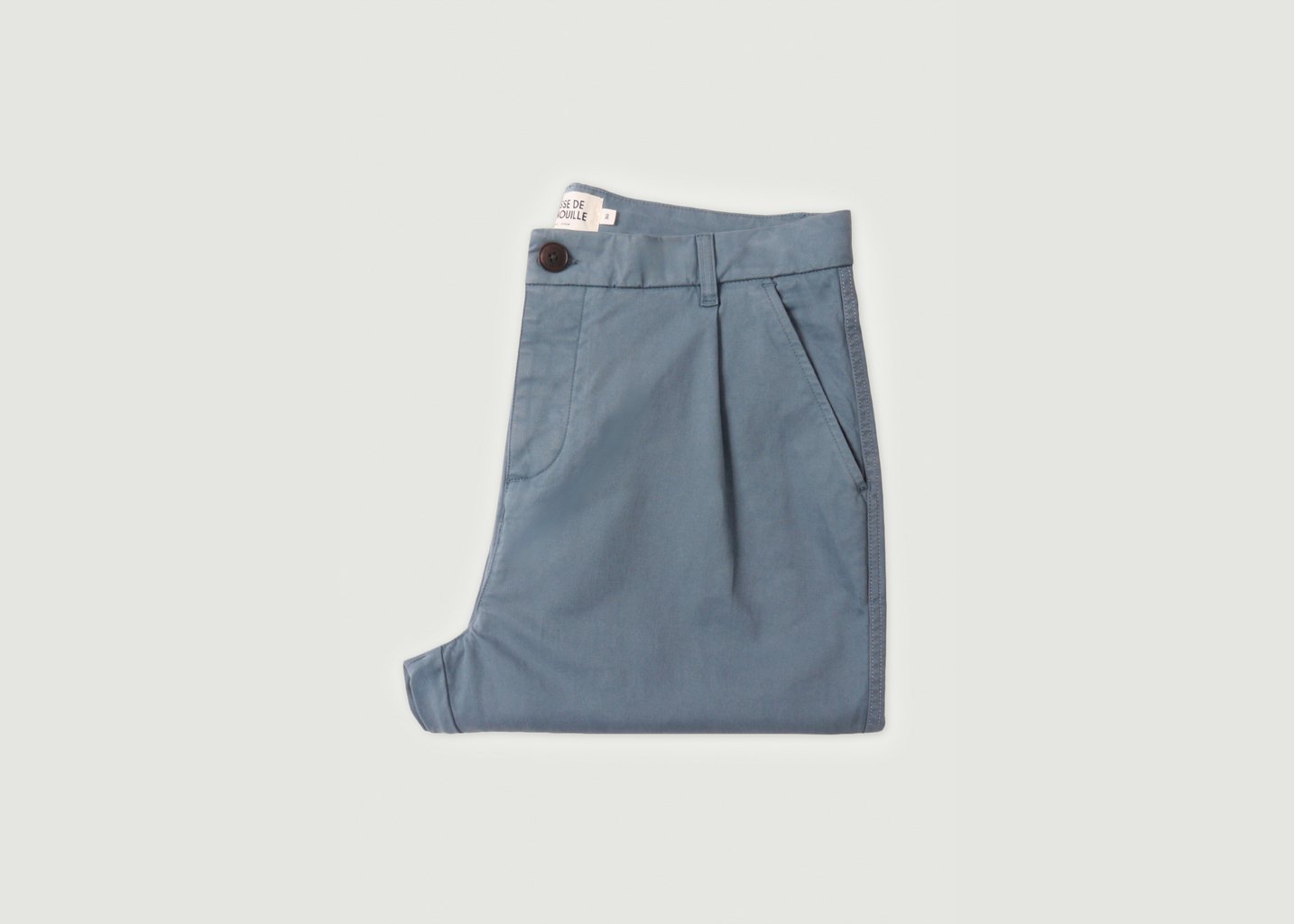 L'exception Pantalon Chino Loose Bleu Cuisse De Grenouille