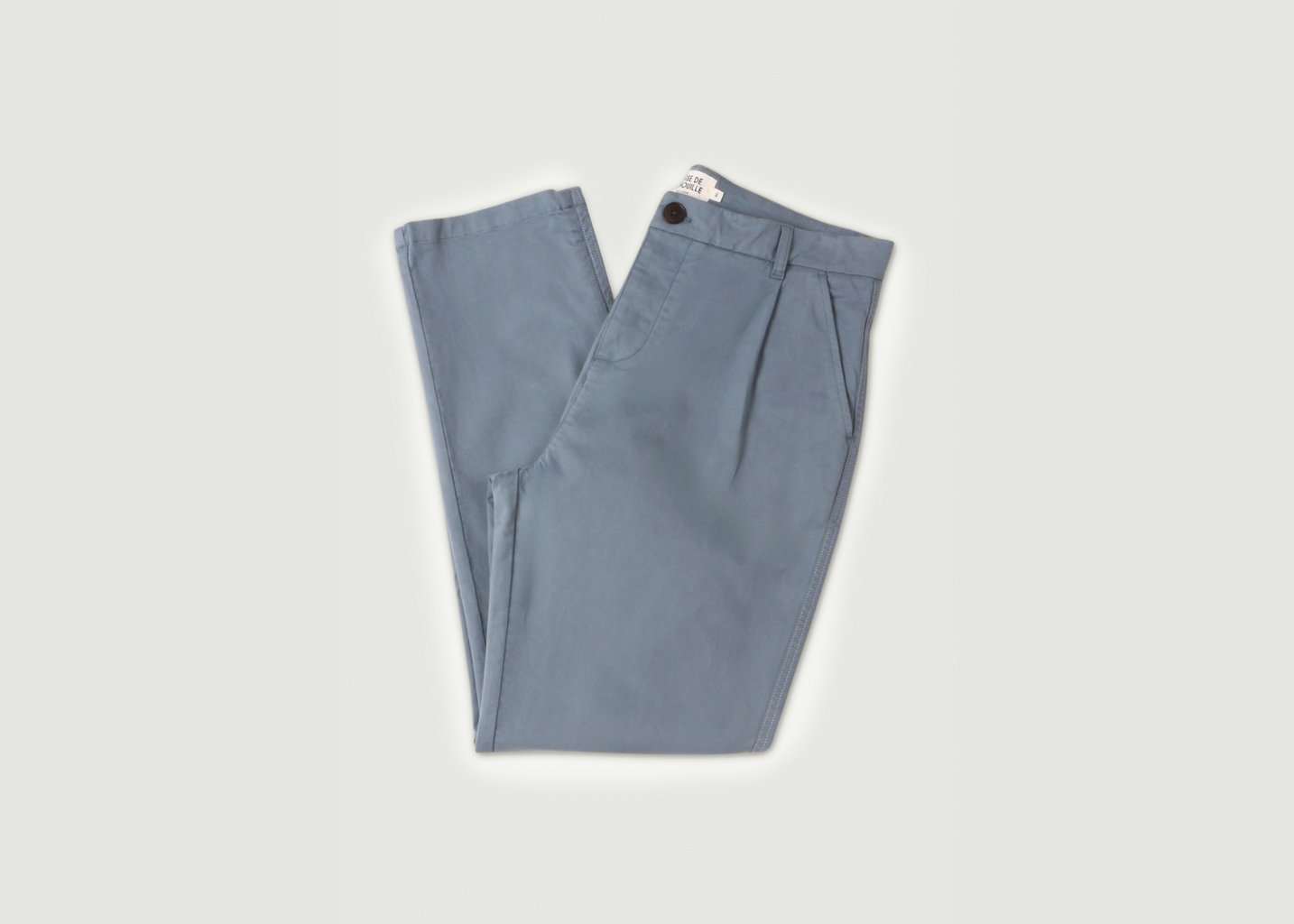 l'exception Pantalon Chino Loose Bleu Cuisse de Grenouille