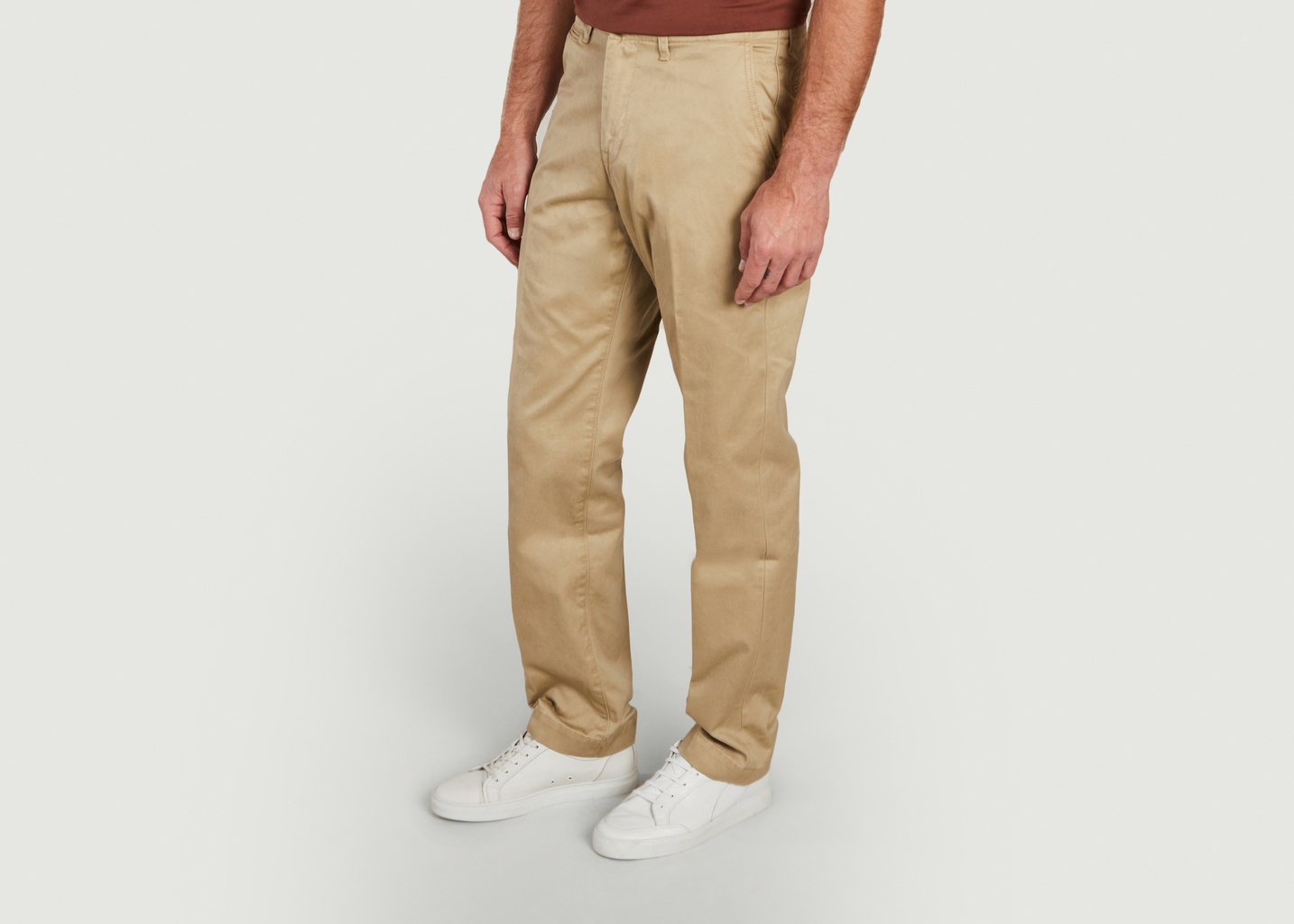 L'exception Pantalon Chino Modern Militaire Beige Japan Blue Jeans