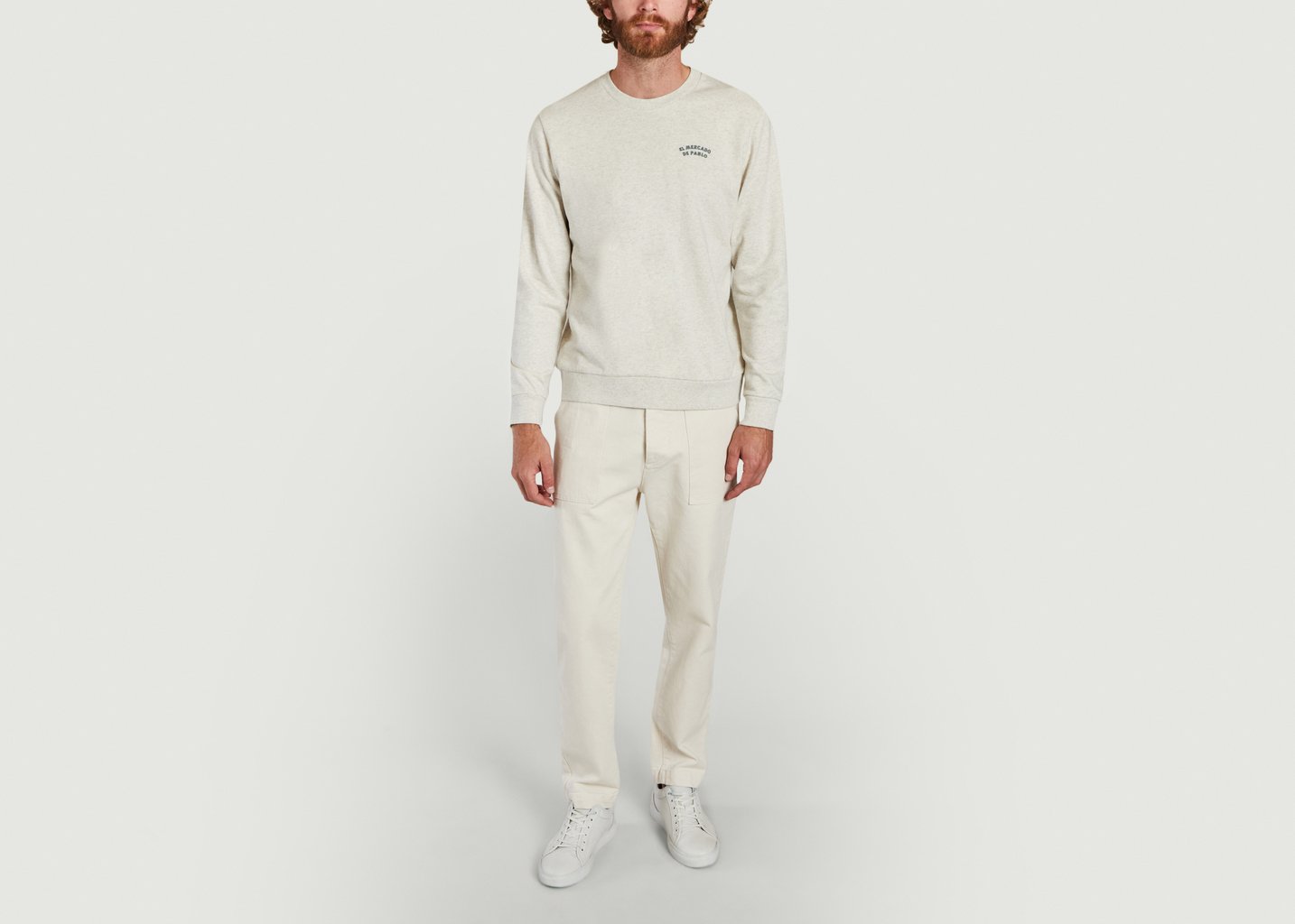 L'exception Pantalon Chino Pocket Beige Cuisse De Grenouille