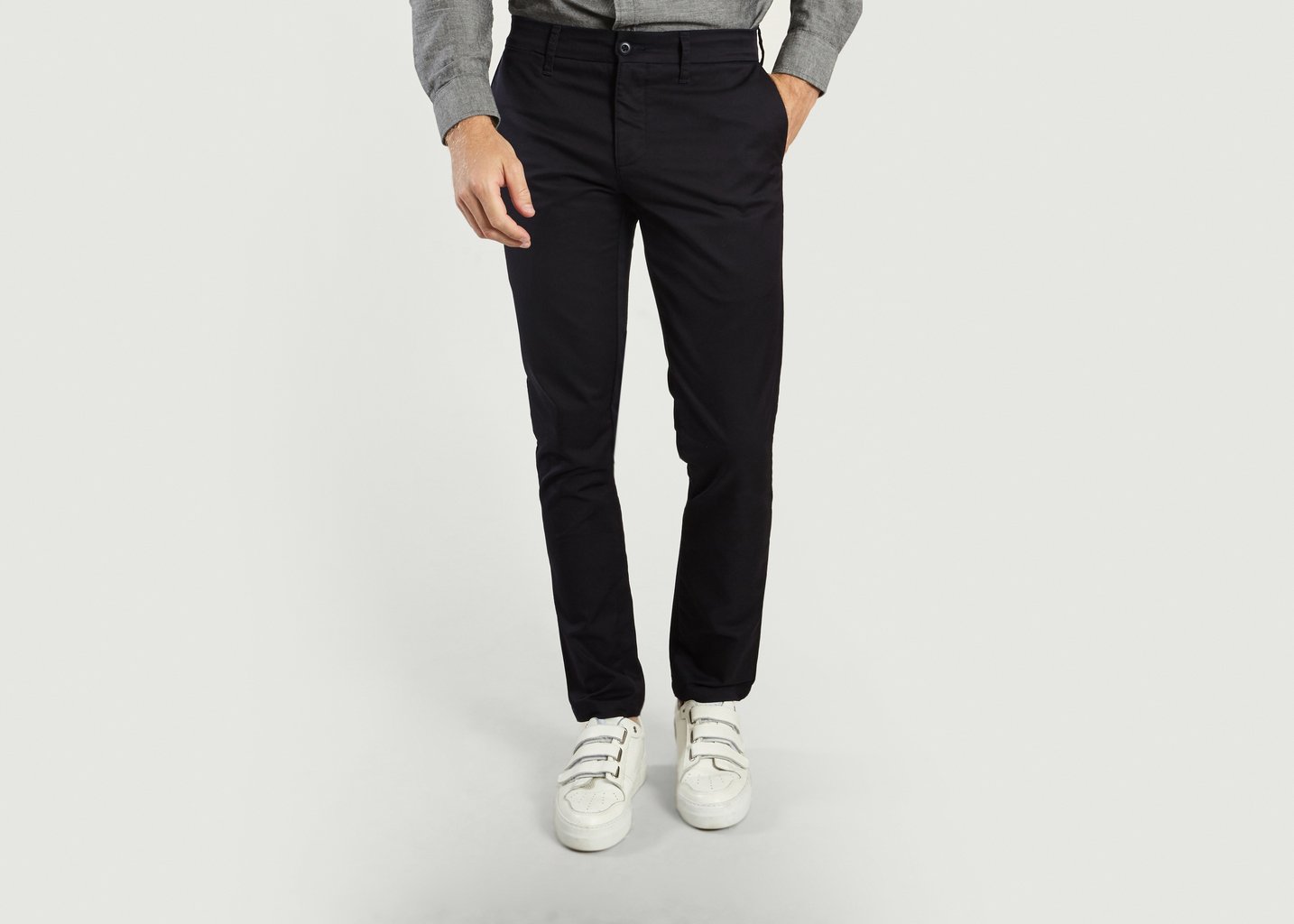 l'exception Pantalon Chino Sid Bleu Marine Carhartt WIP